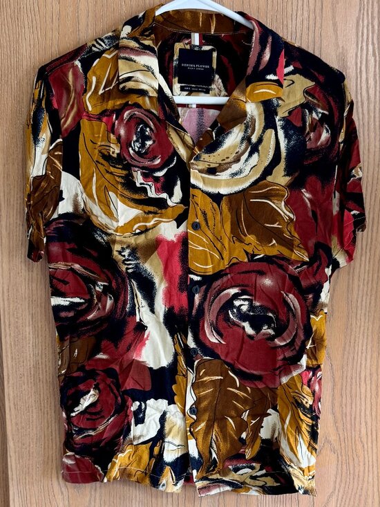 Denim & Flower Other - Denim & Flower Ricky Singh Men's Floral Hawaiian Shirt Beach Button Up Size S